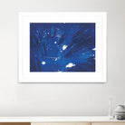 Indigo Burst II by Regina Moore on GIANT ART - blue abstract