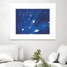 Indigo Burst II by Regina Moore on GIANT ART - blue abstract