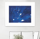 Indigo Burst II by Regina Moore on GIANT ART - blue abstract