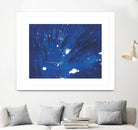 Indigo Burst II by Regina Moore on GIANT ART - blue abstract