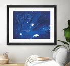 Indigo Burst II by Regina Moore on GIANT ART - blue abstract