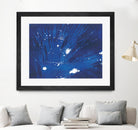 Indigo Burst II by Regina Moore on GIANT ART - blue abstract