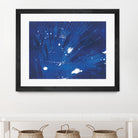 Indigo Burst II by Regina Moore on GIANT ART - blue abstract