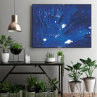 Indigo Burst II by Regina Moore on GIANT ART - blue abstract