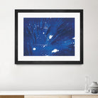 Indigo Burst II by Regina Moore on GIANT ART - blue abstract