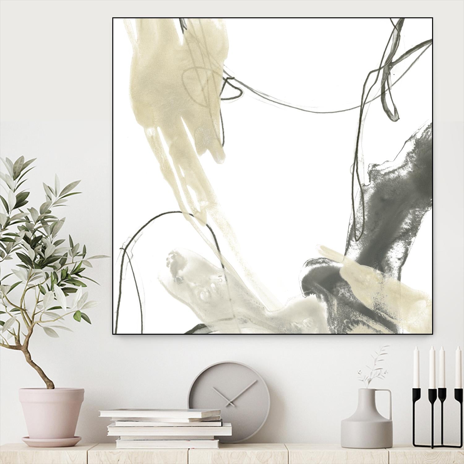 Monochrome Momentum II by June Erica Vess on GIANT ART - abstract