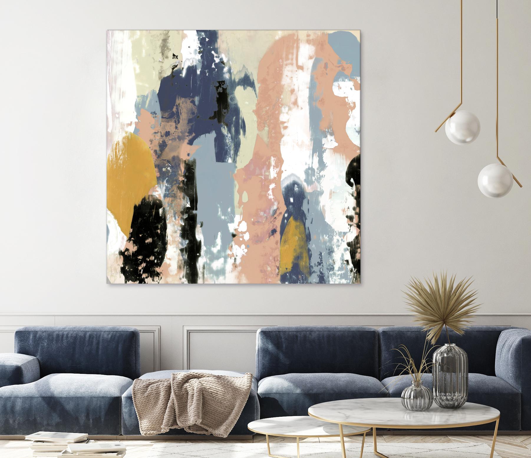 Blueberry Swatches I by Jennifer Goldberger on GIANT ART - abstract