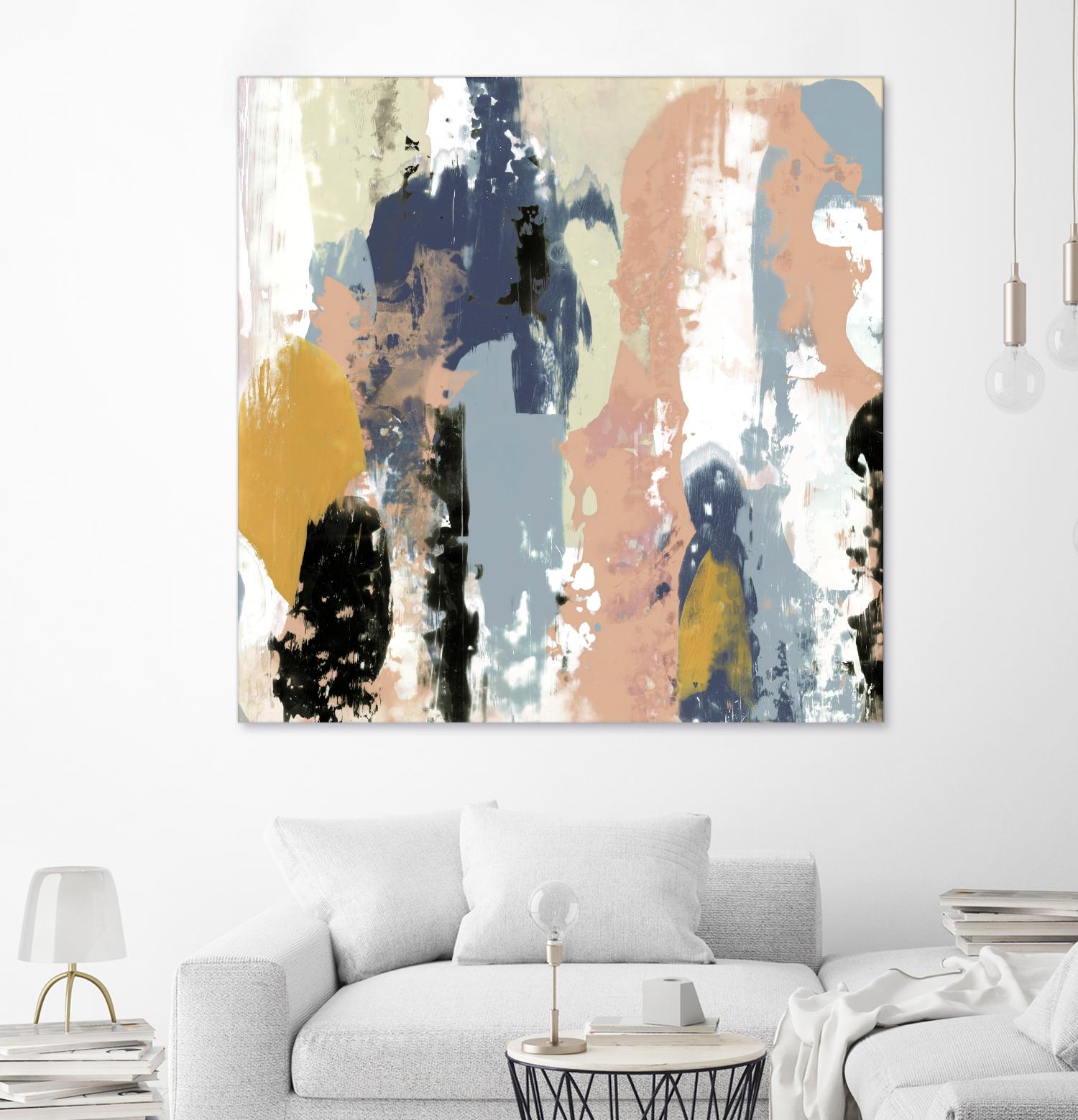 Blueberry Swatches I by Jennifer Goldberger on GIANT ART - abstract