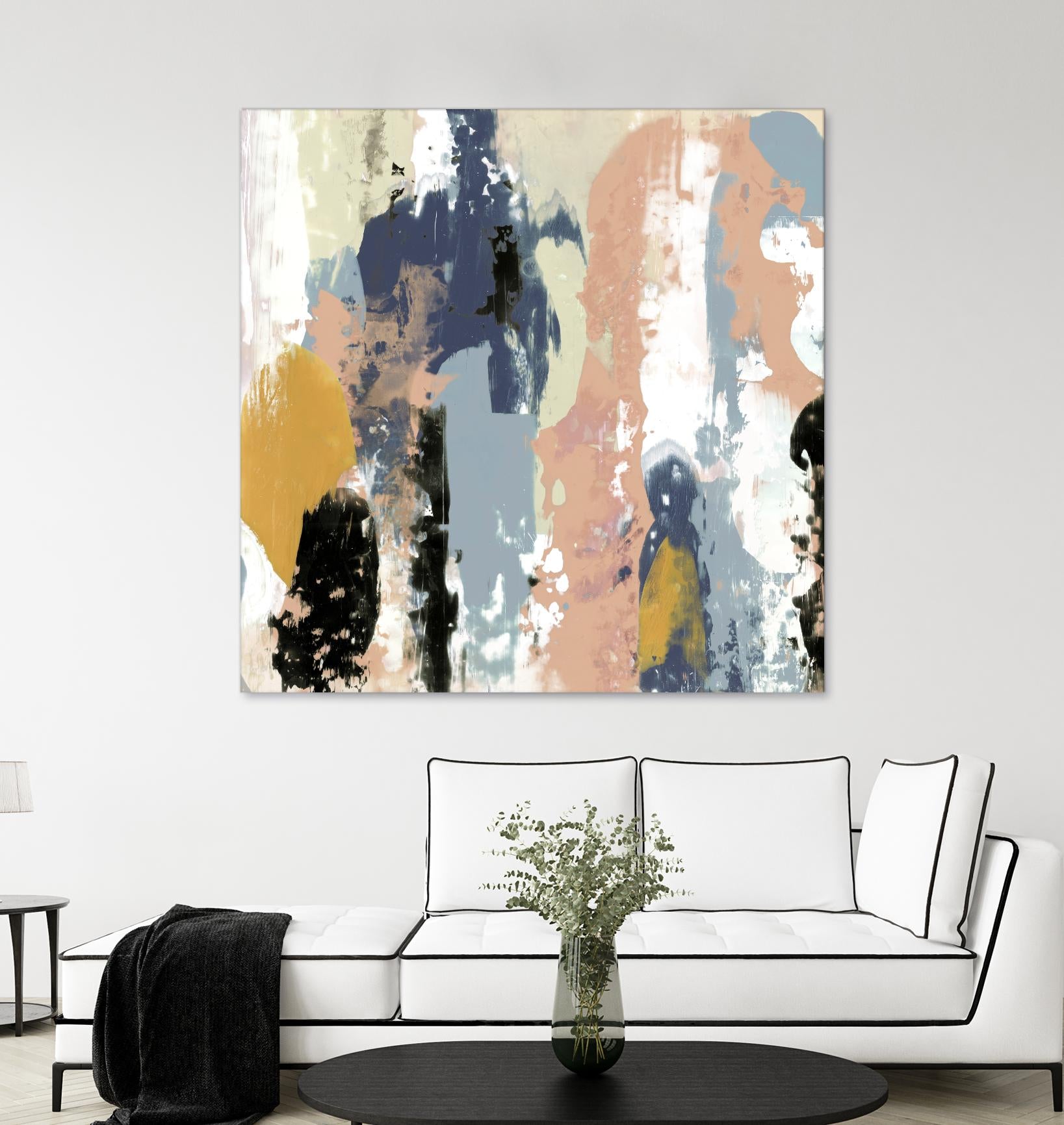 Blueberry Swatches I by Jennifer Goldberger on GIANT ART - abstract