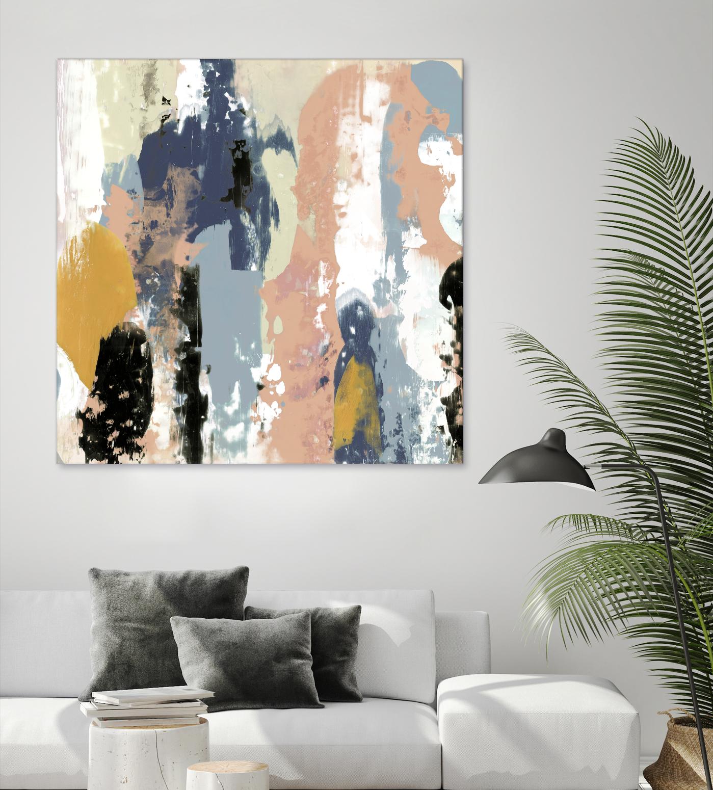 Blueberry Swatches I by Jennifer Goldberger on GIANT ART - abstract