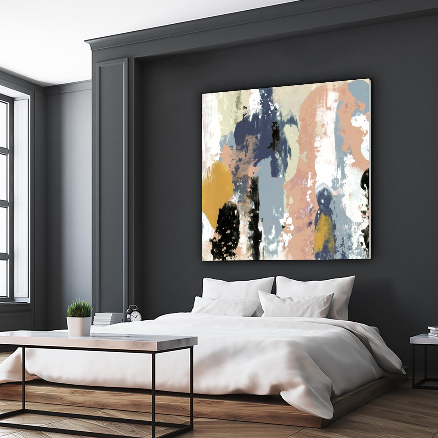 Blueberry Swatches I by Jennifer Goldberger on GIANT ART - abstract