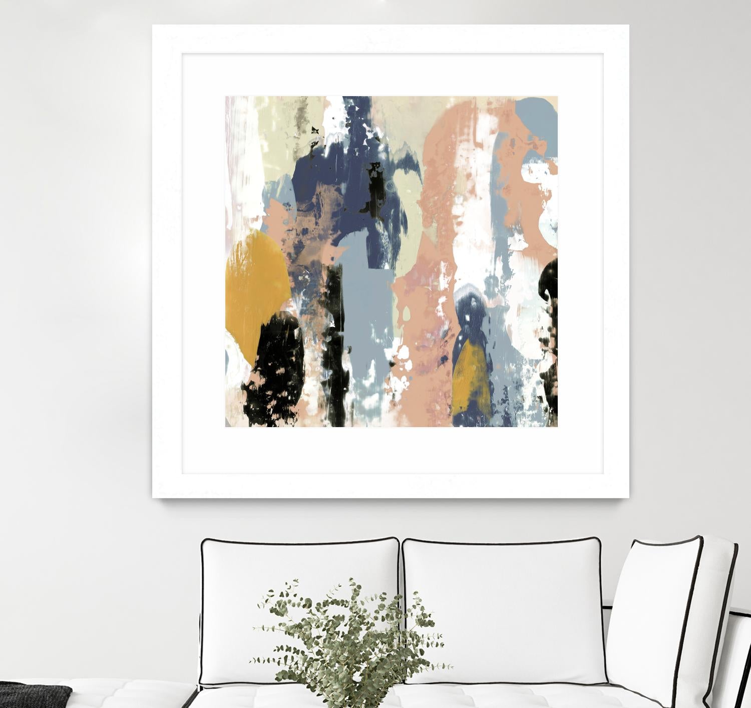 Blueberry Swatches I by Jennifer Goldberger on GIANT ART - abstract