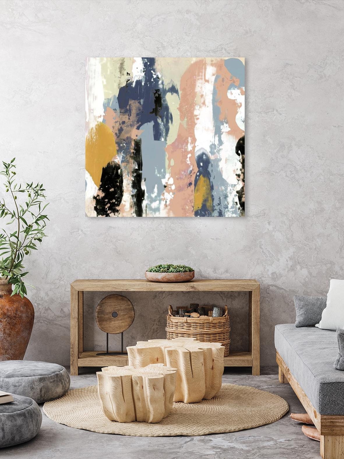 Blueberry Swatches I by Jennifer Goldberger on GIANT ART - abstract