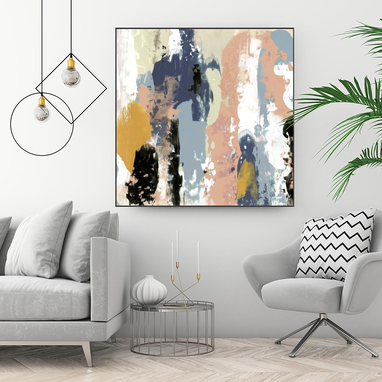 Blueberry Swatches I by Jennifer Goldberger on GIANT ART - abstract