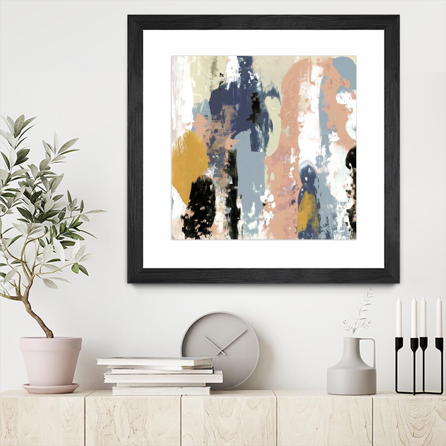 Blueberry Swatches I by Jennifer Goldberger on GIANT ART - abstract