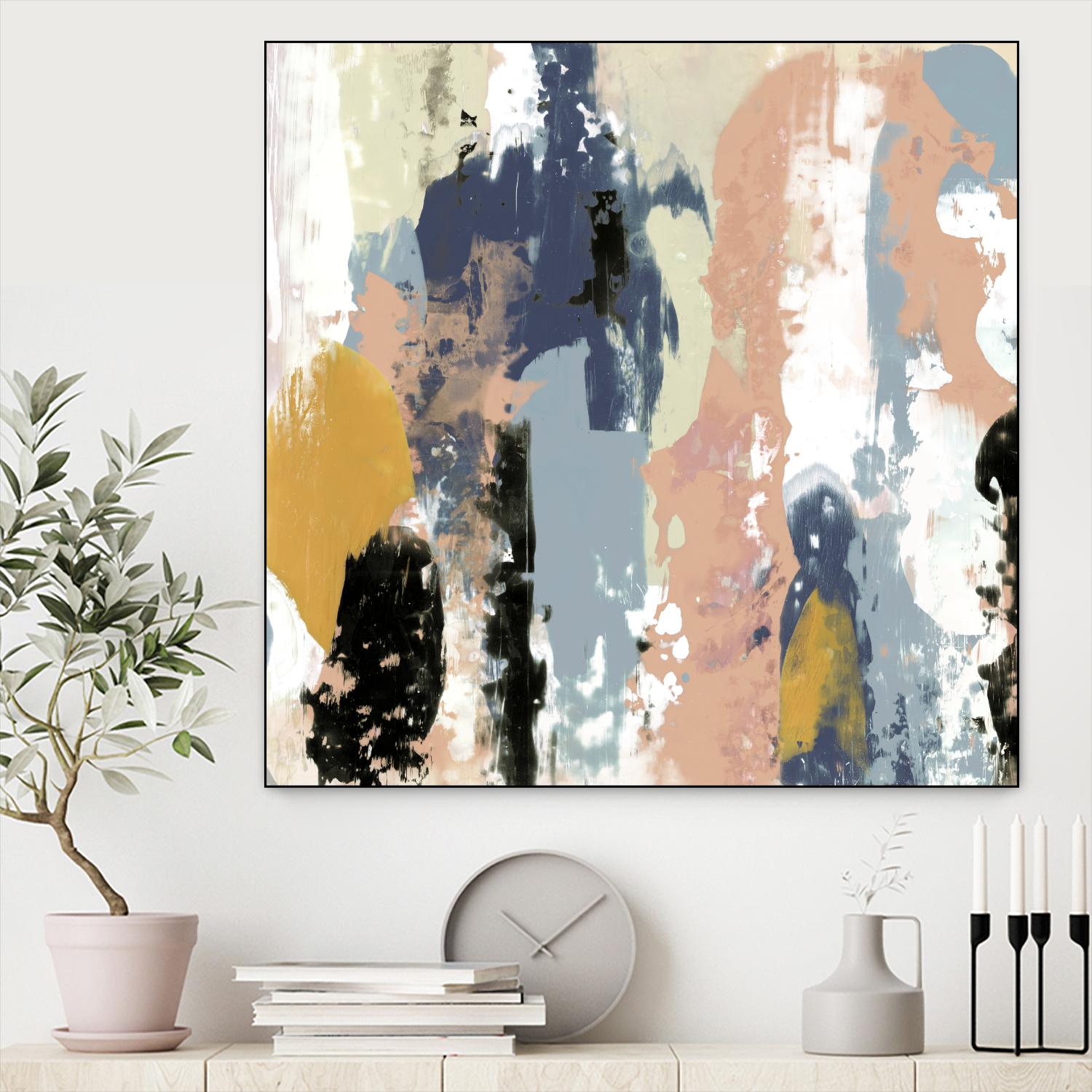 Blueberry Swatches I by Jennifer Goldberger on GIANT ART - abstract