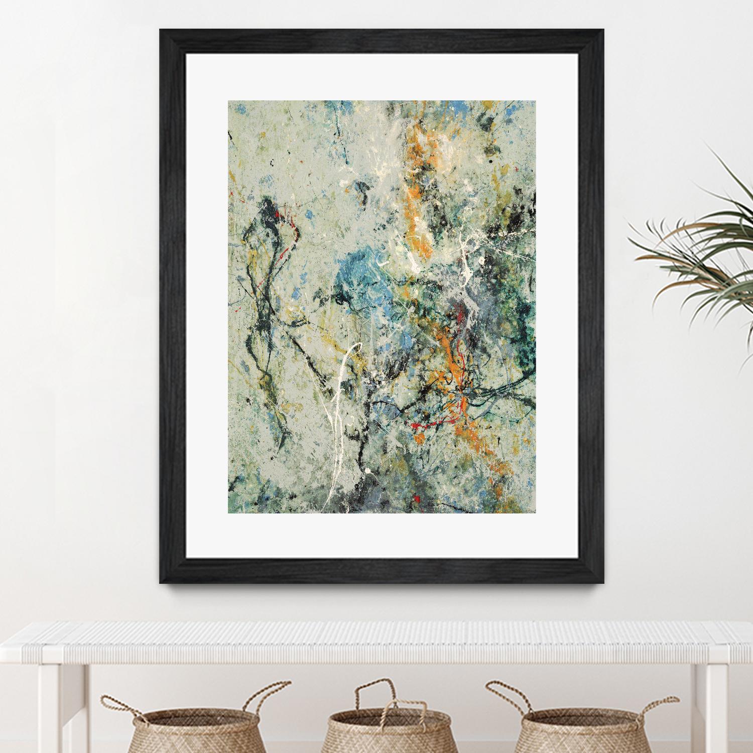 Tango 63 by DAG Inc on GIANT ART - orange abstract pollock