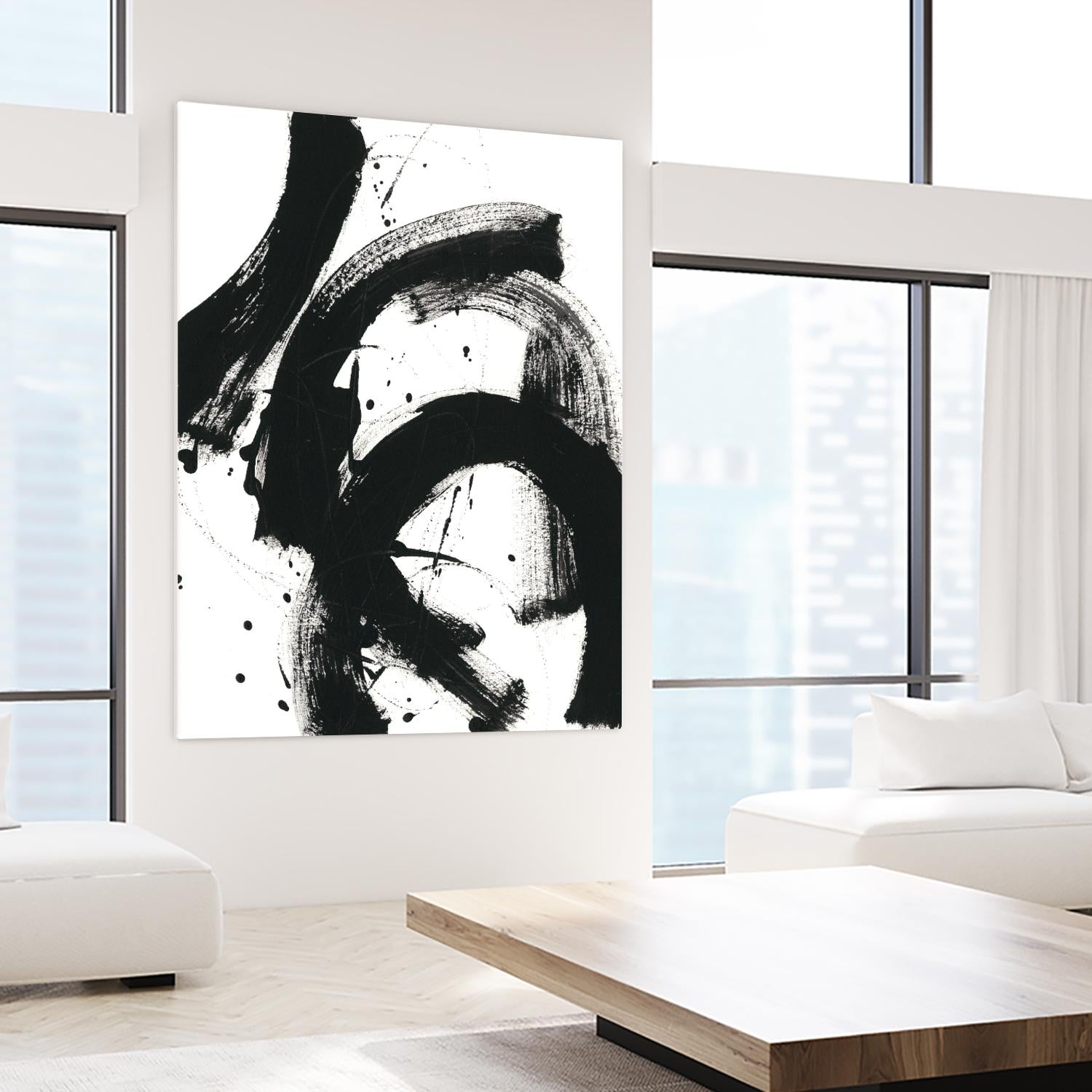 Onyx Gesture II by June Erica Vess on GIANT ART - black abstract