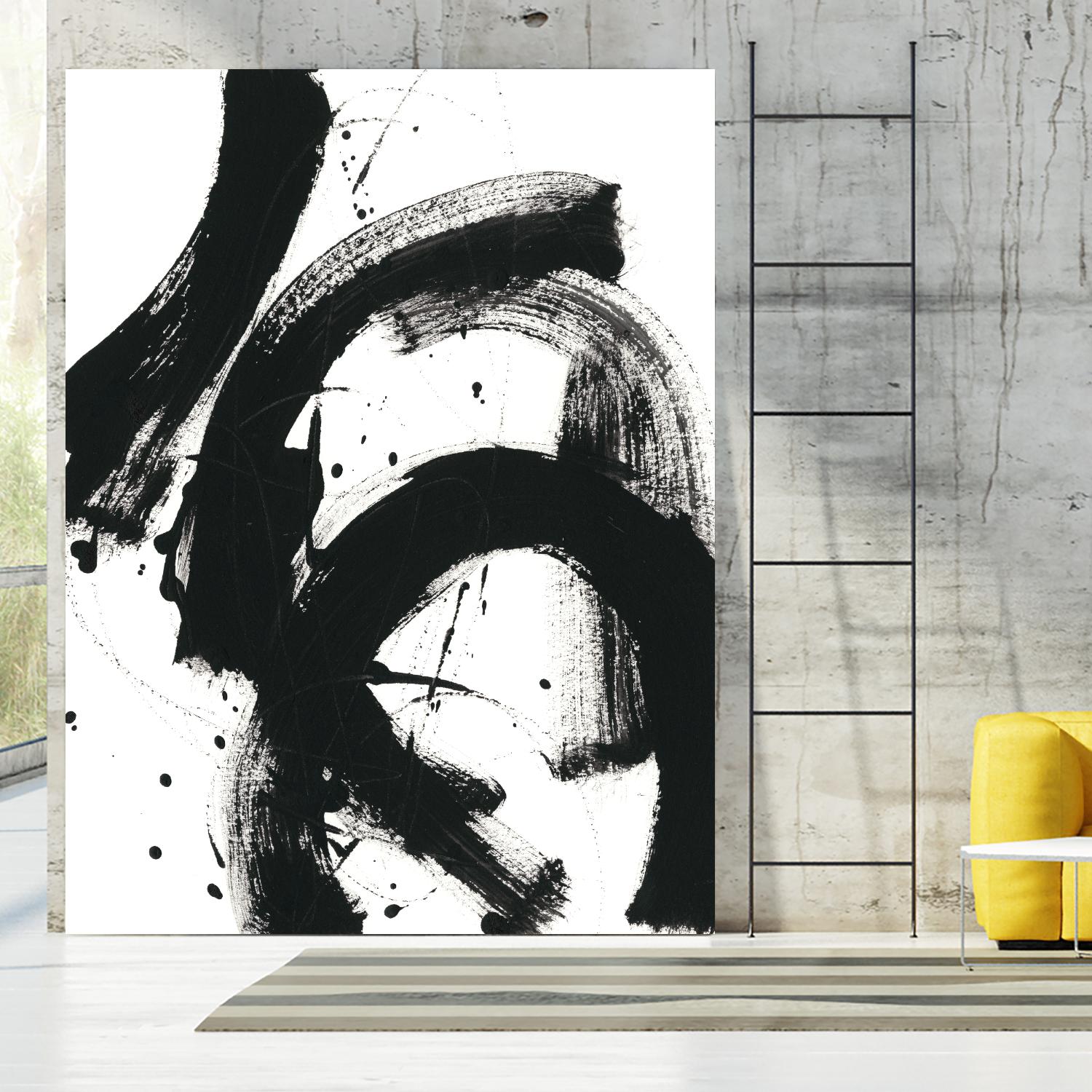 Onyx Gesture II by June Erica Vess on GIANT ART - black abstract