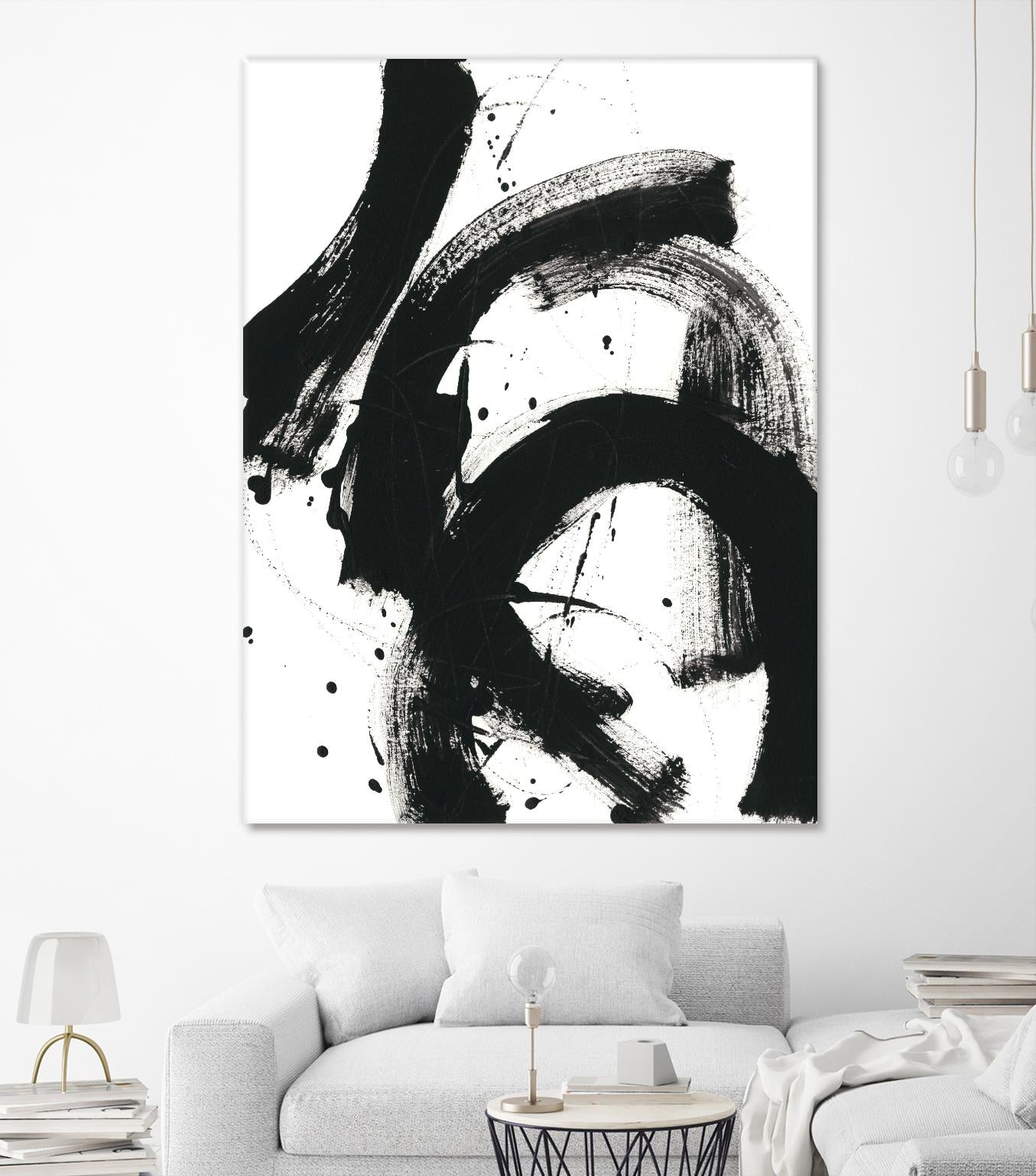 Onyx Gesture II by June Erica Vess on GIANT ART - black abstract