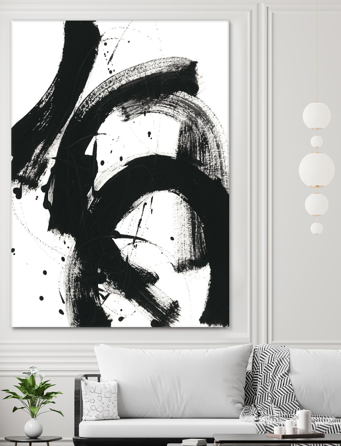 Onyx Gesture II by June Erica Vess on GIANT ART - black abstract