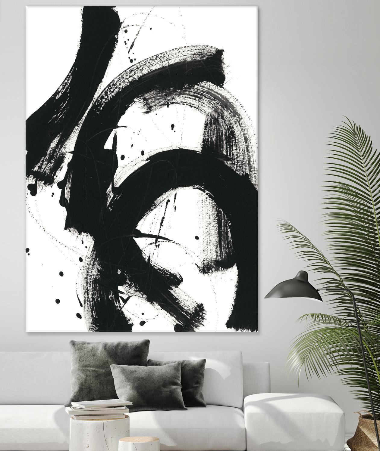 Onyx Gesture II by June Erica Vess on GIANT ART - black abstract