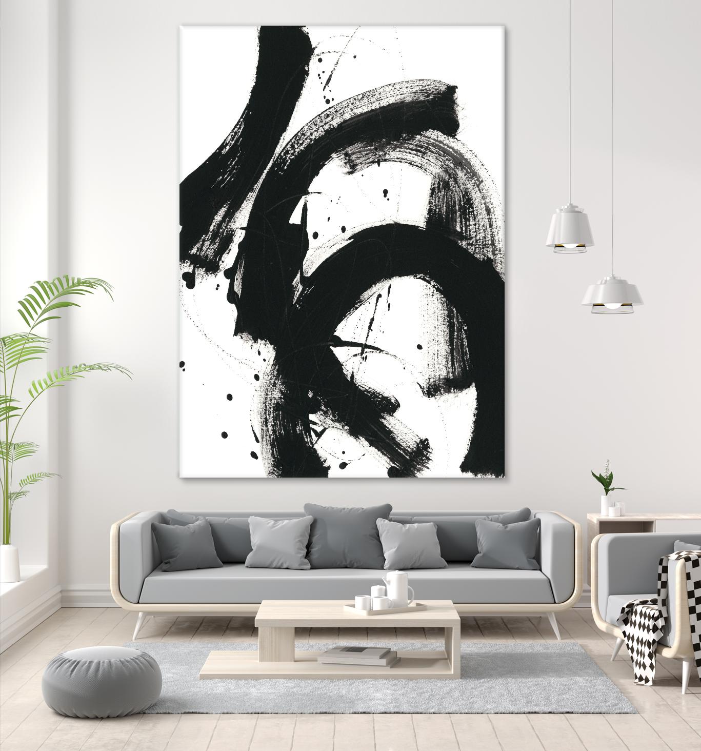 Onyx Gesture II by June Erica Vess on GIANT ART - black abstract