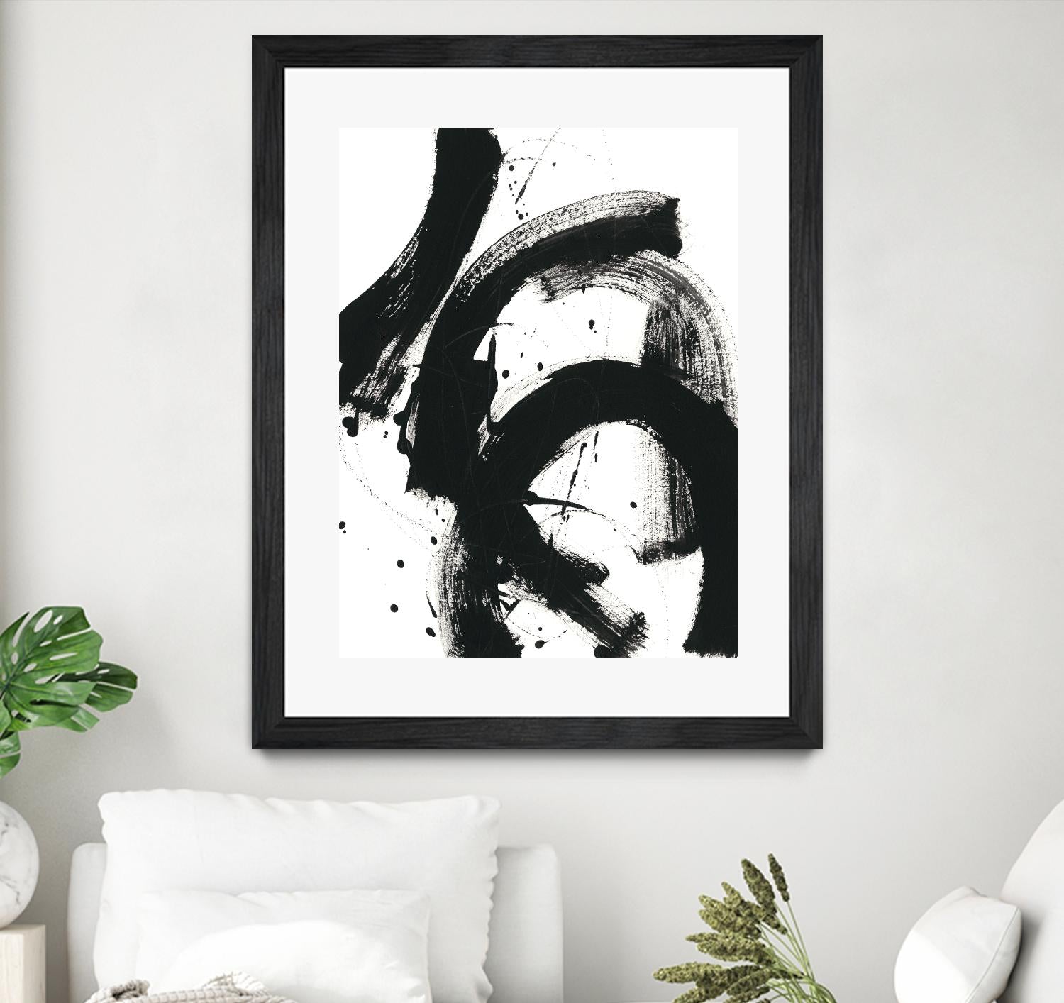 Onyx Gesture II by June Erica Vess on GIANT ART - black abstract