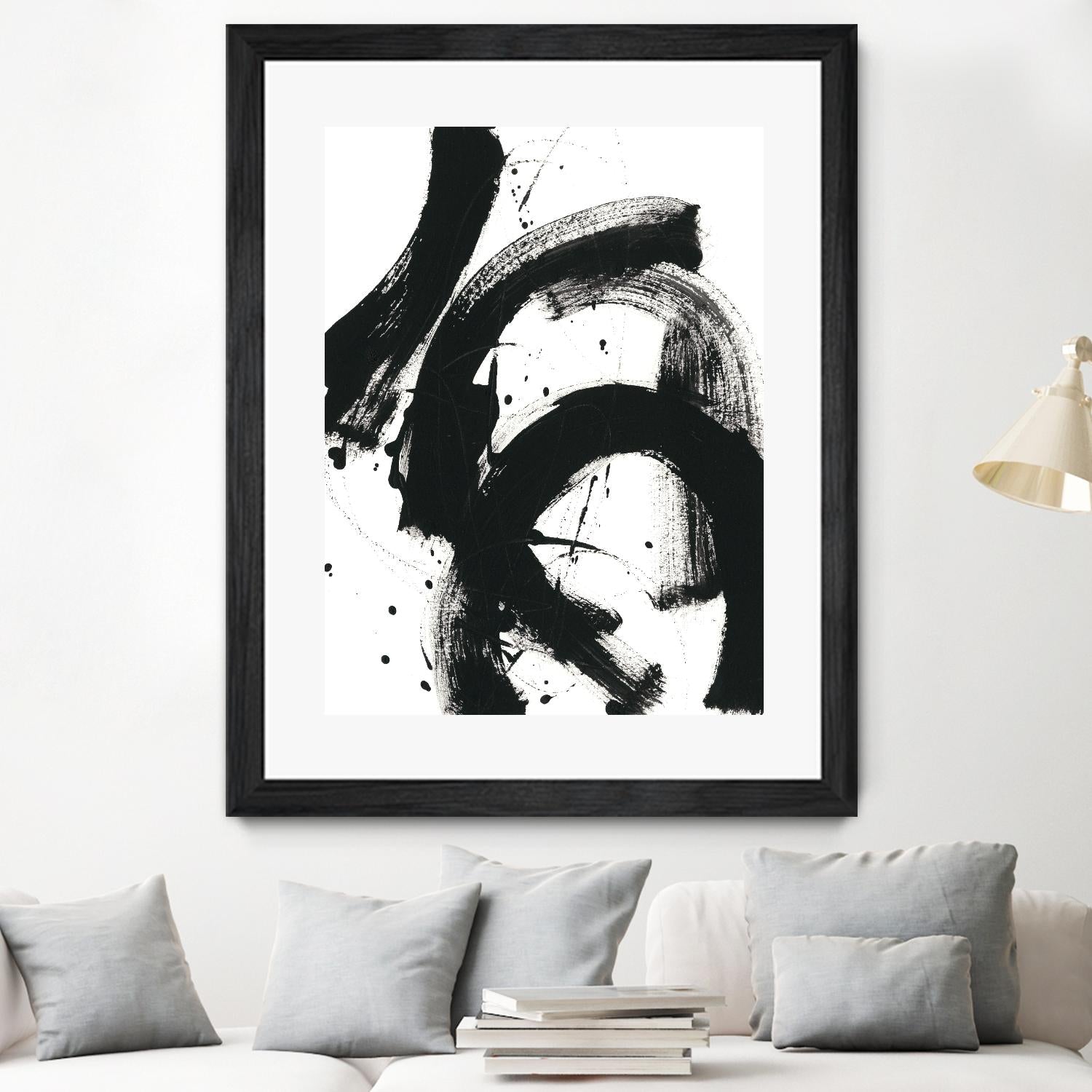 Onyx Gesture II by June Erica Vess on GIANT ART - black abstract