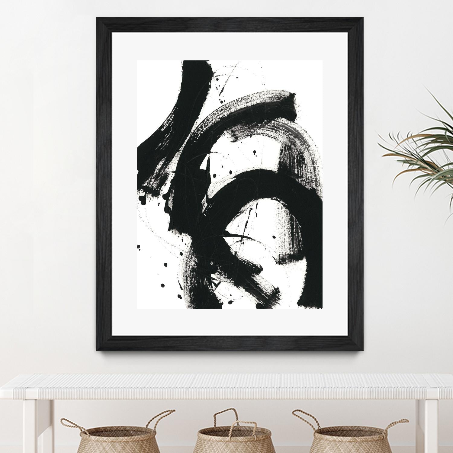 Onyx Gesture II by June Erica Vess on GIANT ART - black abstract