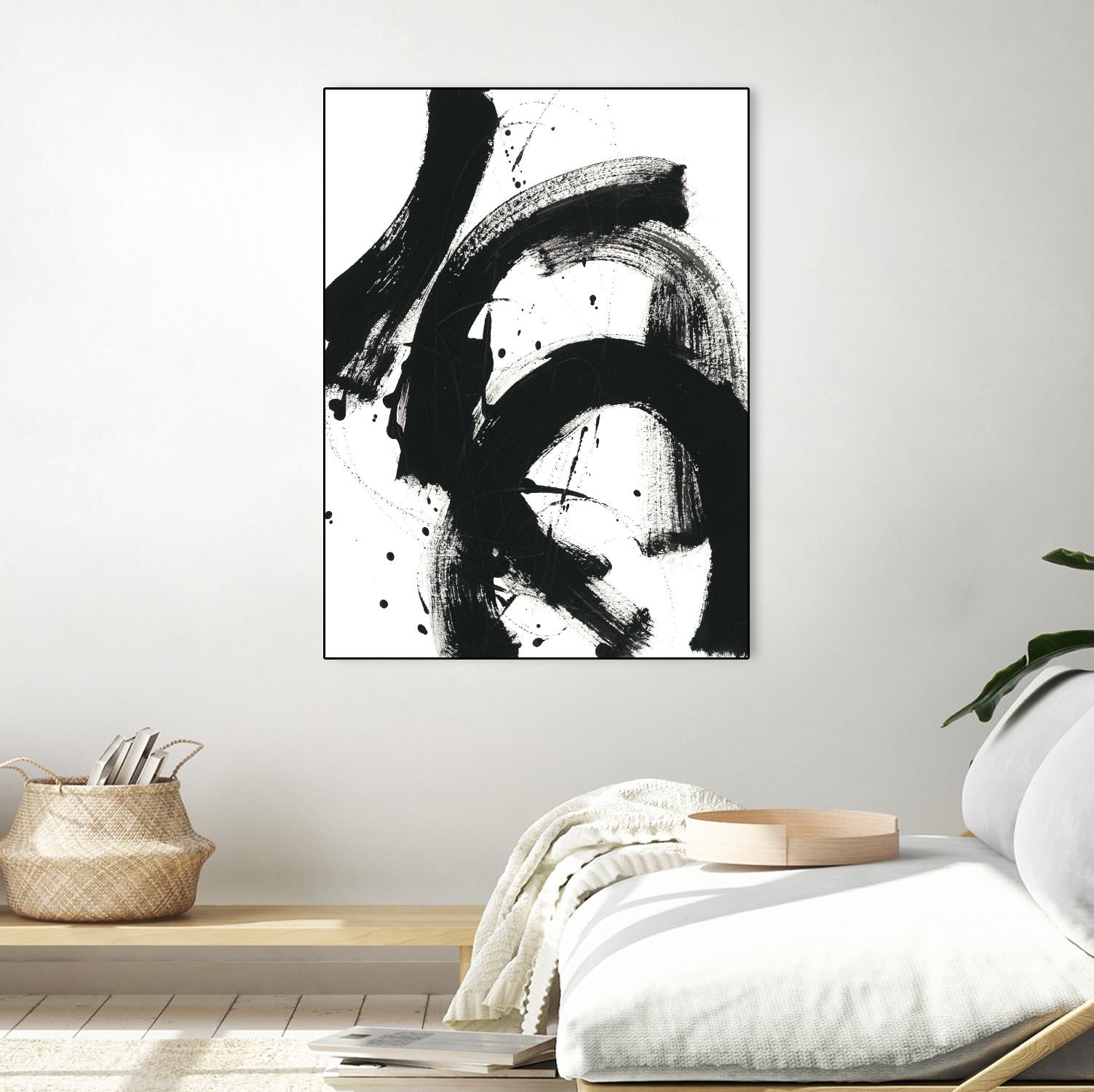 Onyx Gesture II by June Erica Vess on GIANT ART - black abstract
