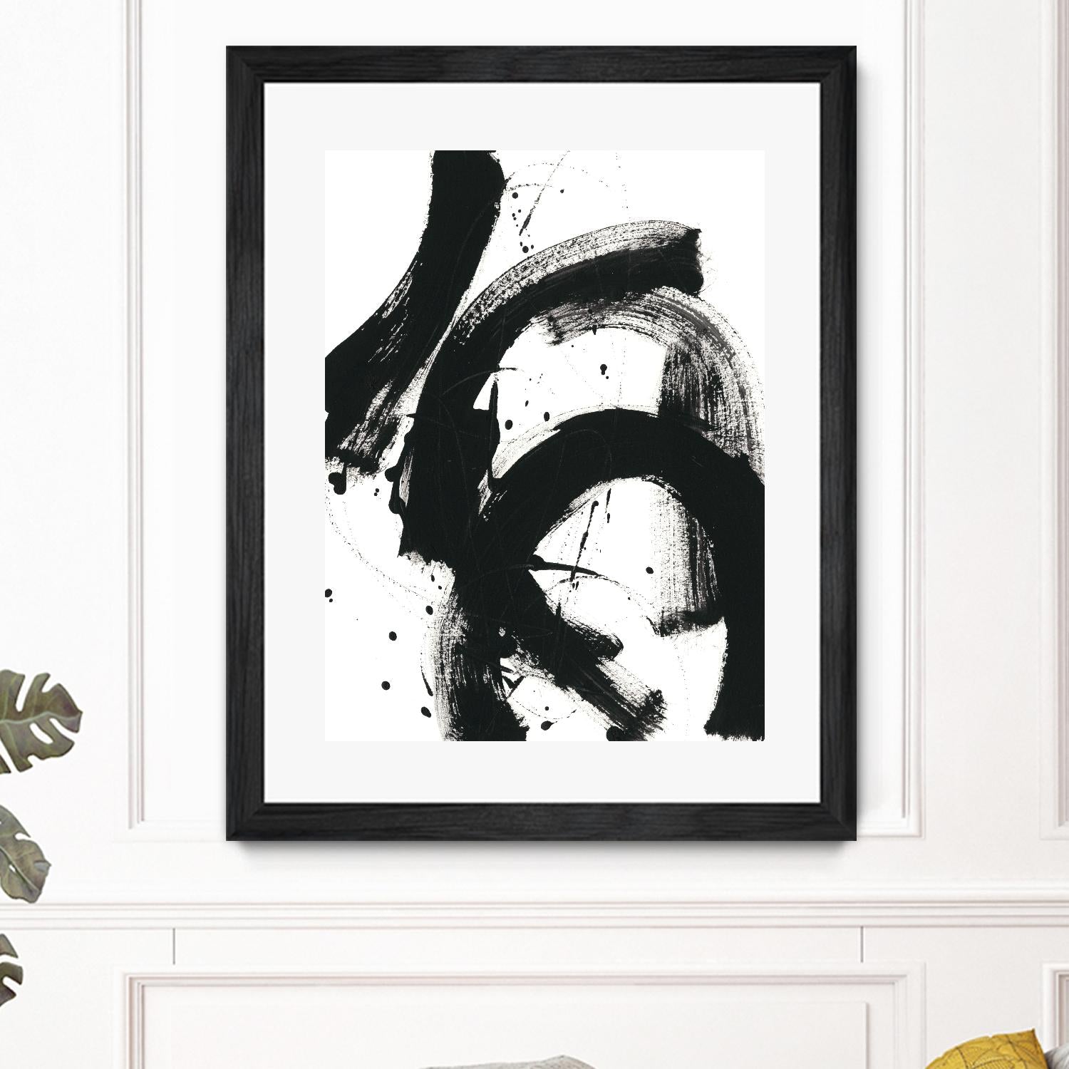 Onyx Gesture II by June Erica Vess on GIANT ART - black abstract