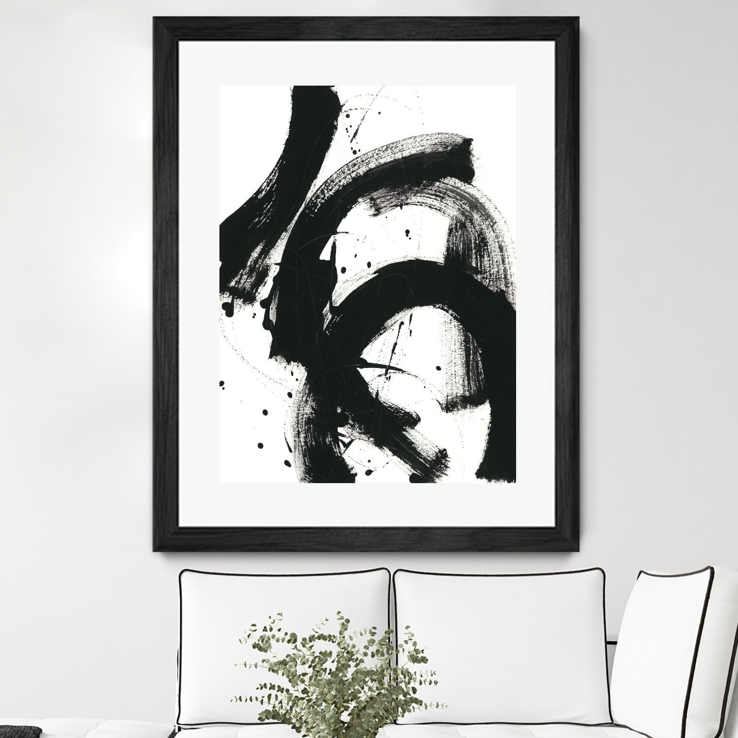 Onyx Gesture II by June Erica Vess on GIANT ART - black abstract