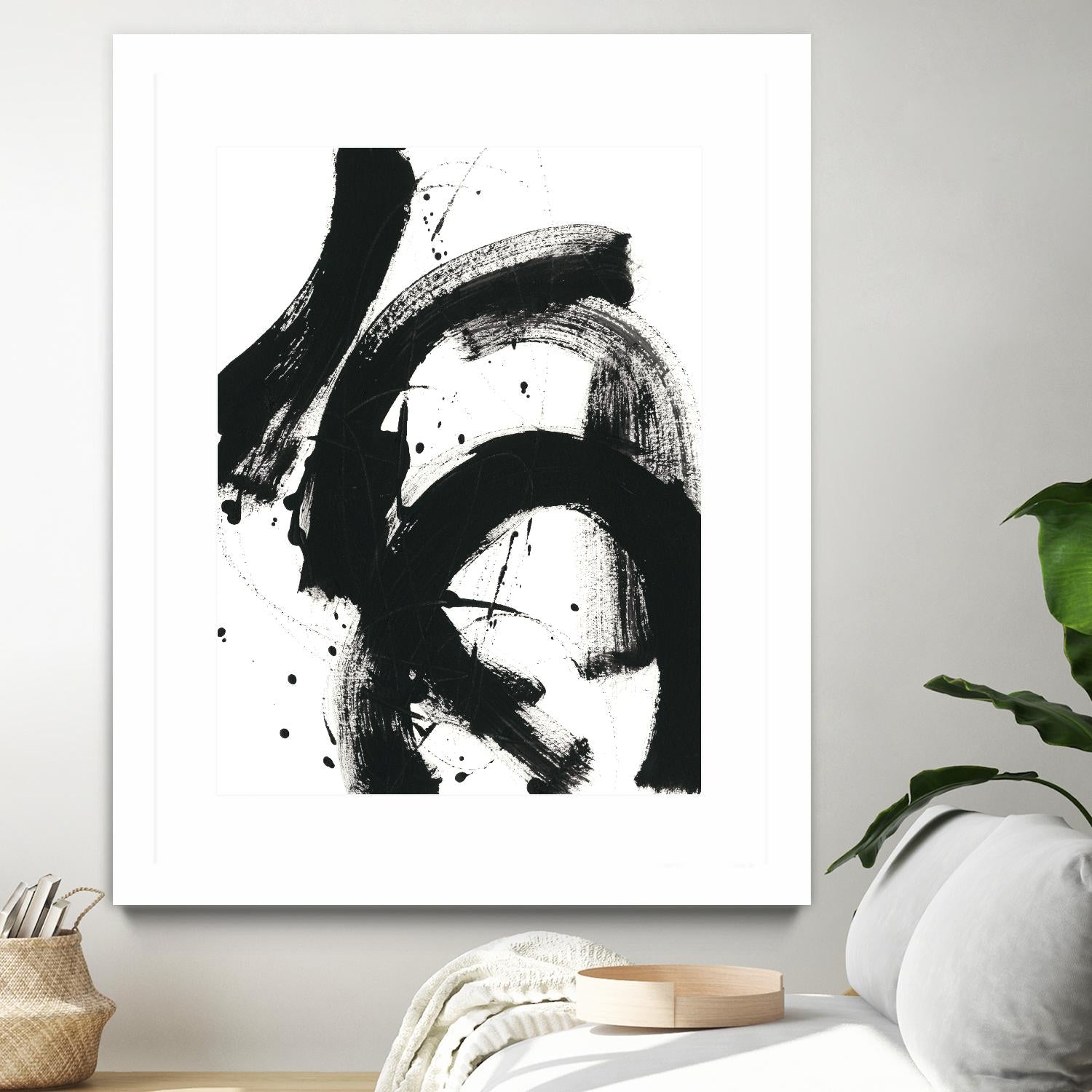 Onyx Gesture II by June Erica Vess on GIANT ART - black abstract