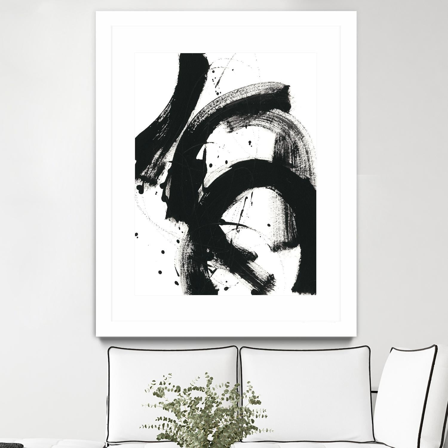 Onyx Gesture II by June Erica Vess on GIANT ART - black abstract