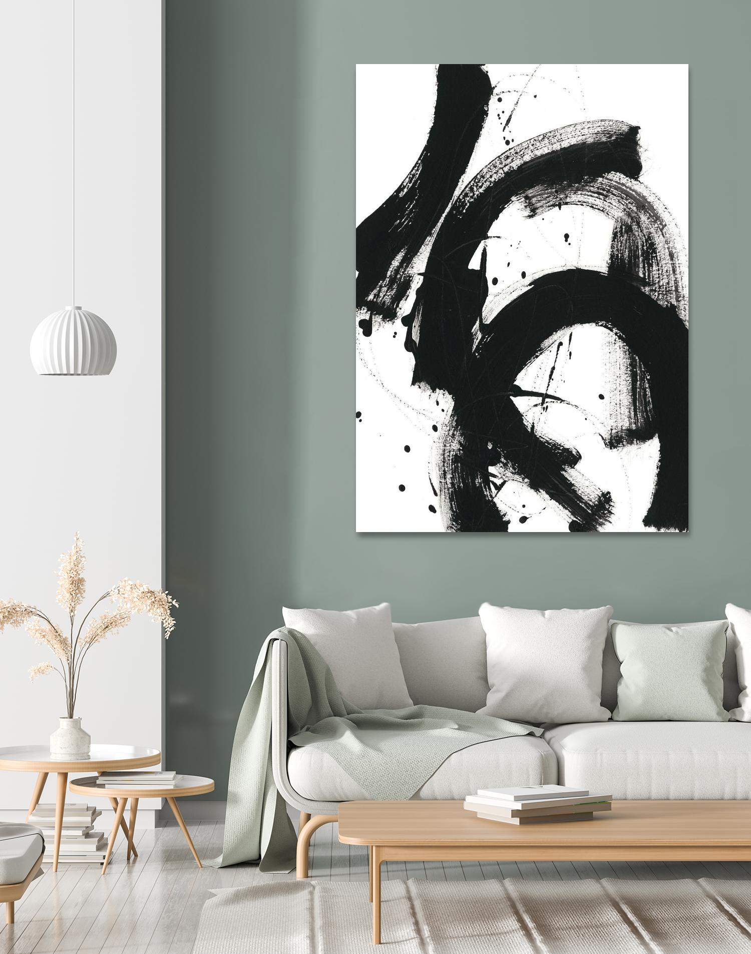 Onyx Gesture II by June Erica Vess on GIANT ART - black abstract