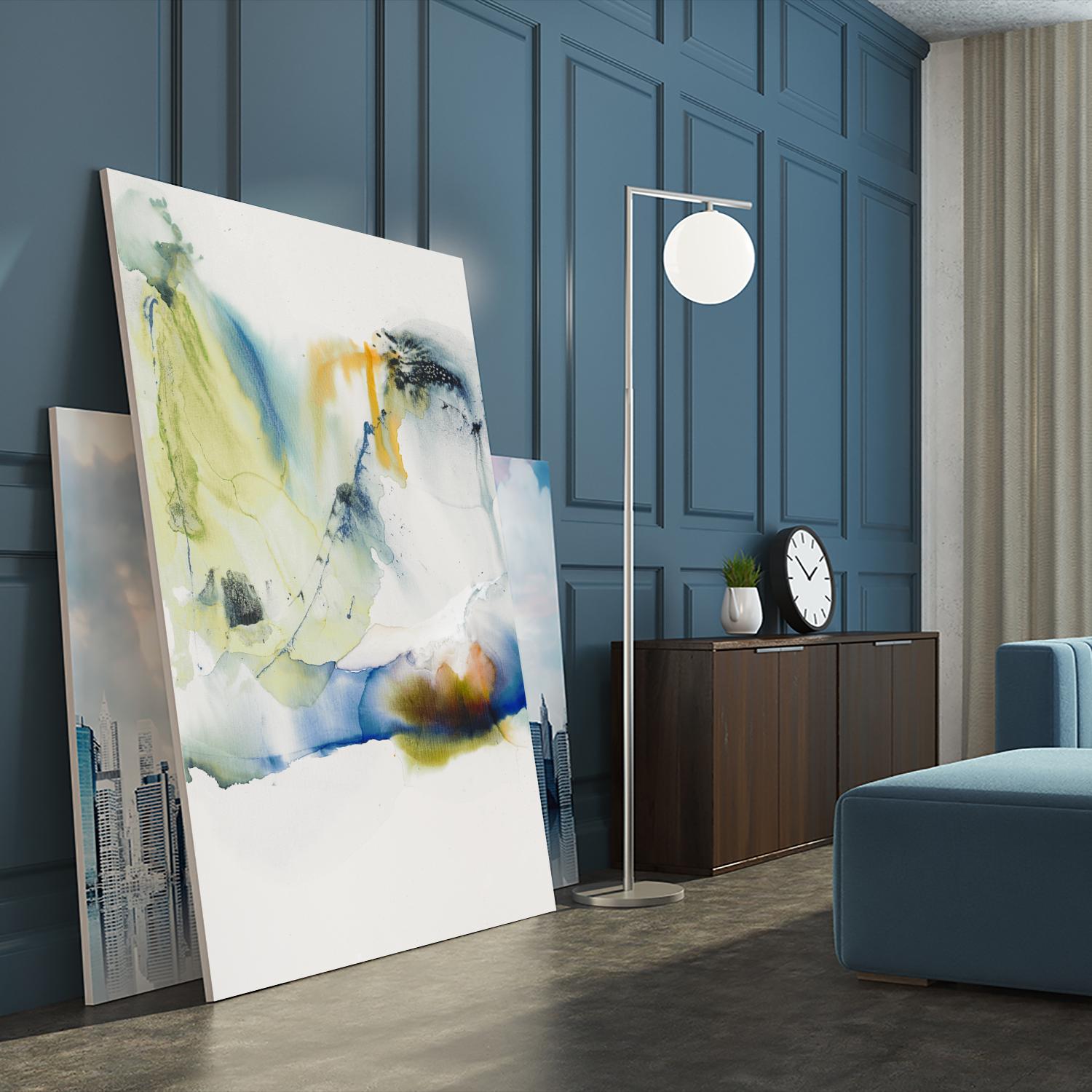 Abstract Terrain I by Sisa Jasper on GIANT ART - blue abstract