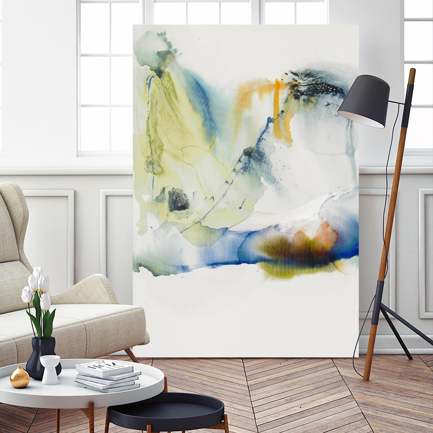 Abstract Terrain I by Sisa Jasper on GIANT ART - blue abstract