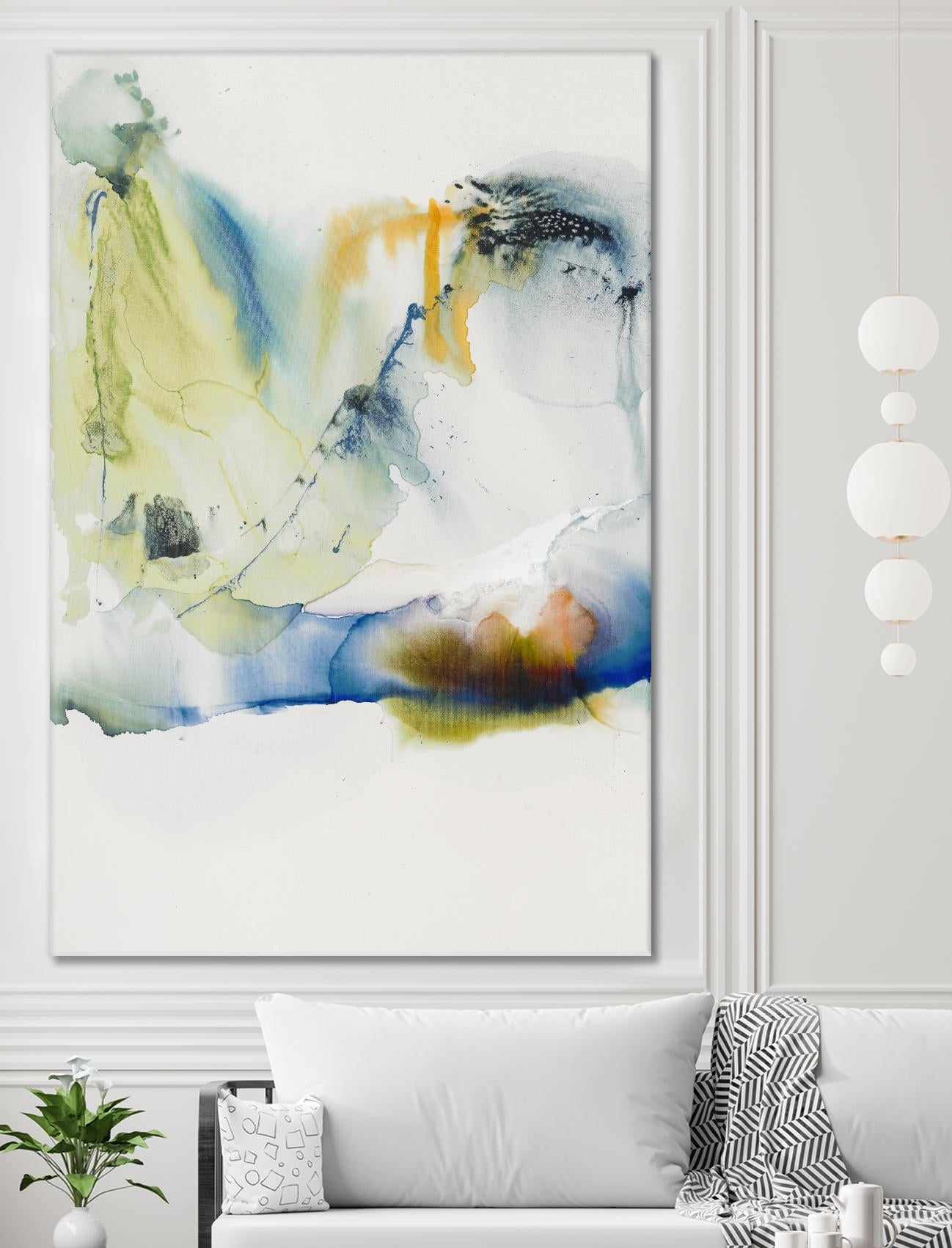 Abstract Terrain I by Sisa Jasper on GIANT ART - blue abstract