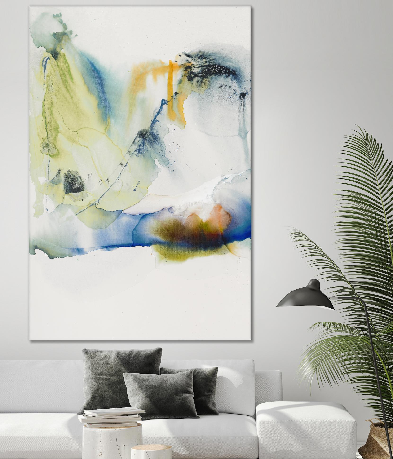 Abstract Terrain I by Sisa Jasper on GIANT ART - blue abstract