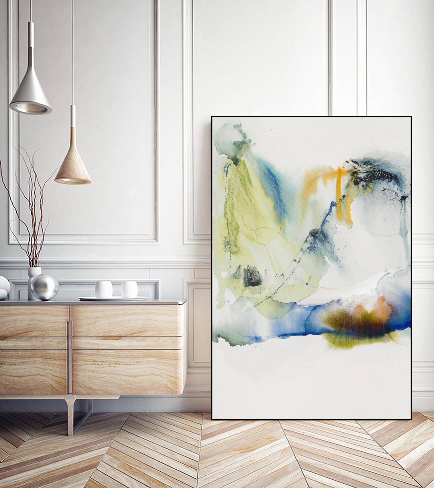 Abstract Terrain I by Sisa Jasper on GIANT ART - blue abstract