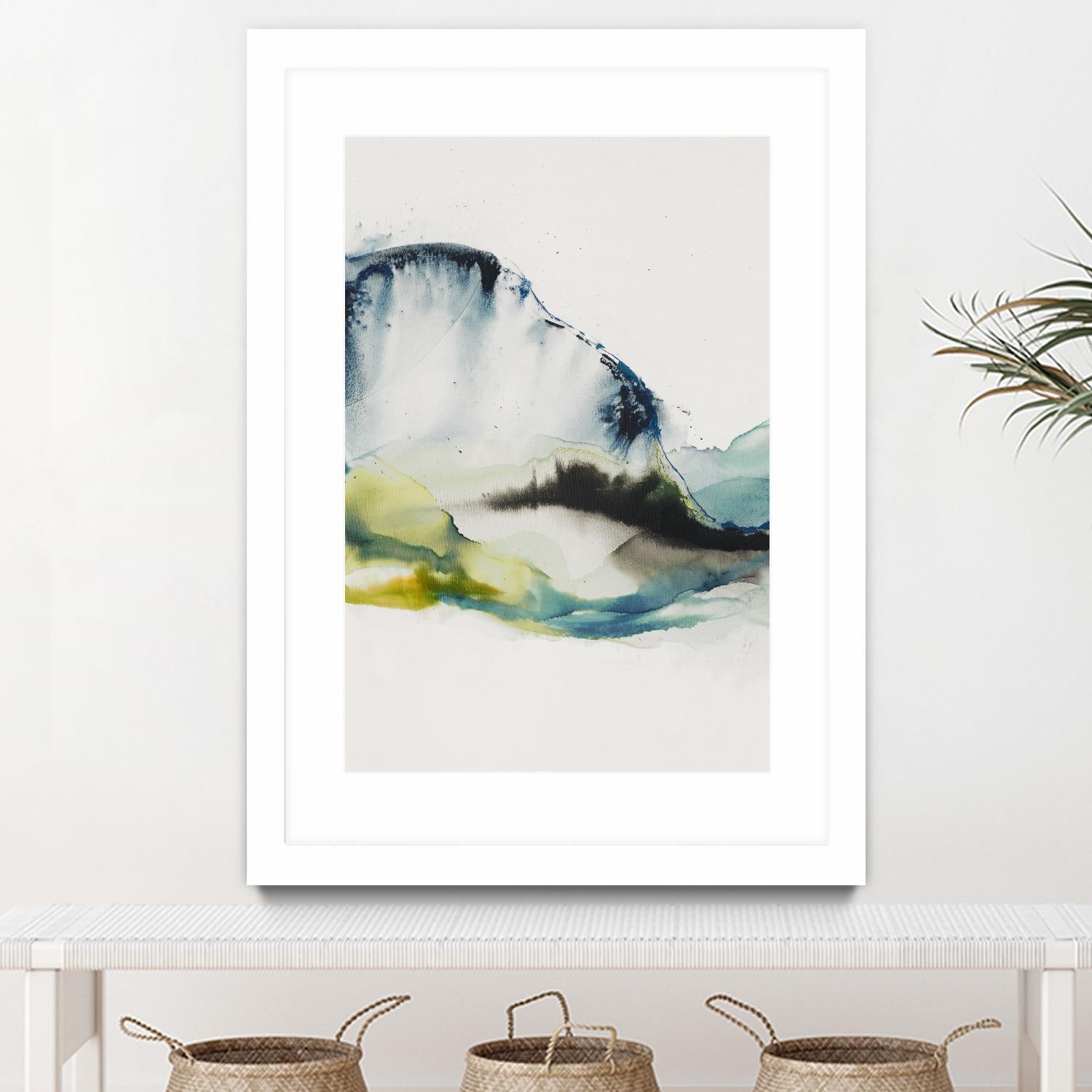 Abstract Terrain III by Sisa Jasper on GIANT ART - blue abstract