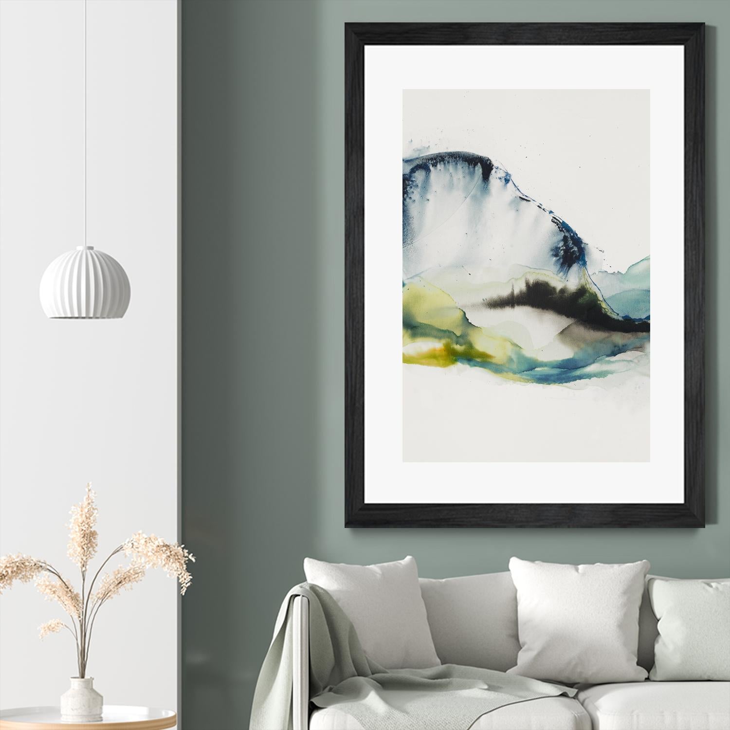 Abstract Terrain III by Sisa Jasper on GIANT ART - blue abstract