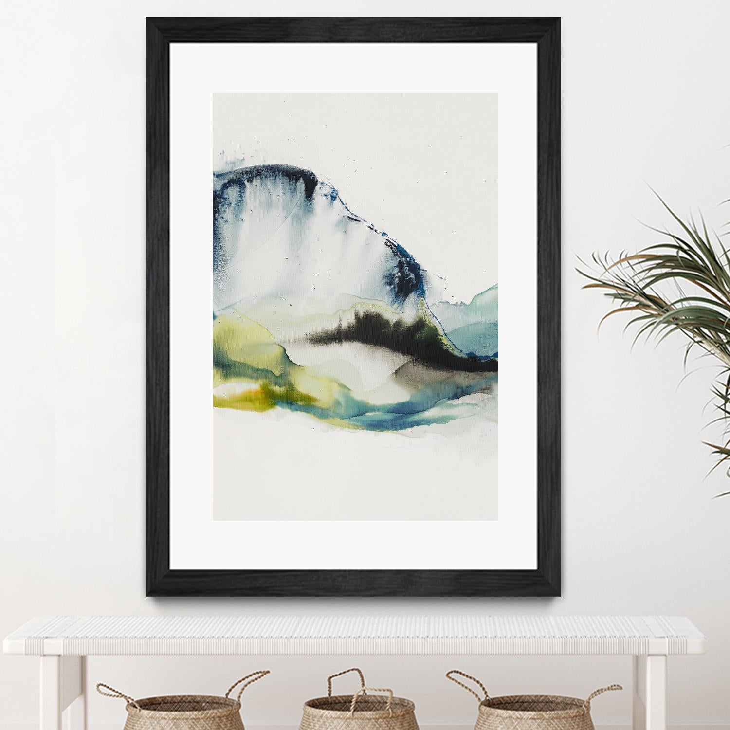 Abstract Terrain III by Sisa Jasper on GIANT ART - blue abstract