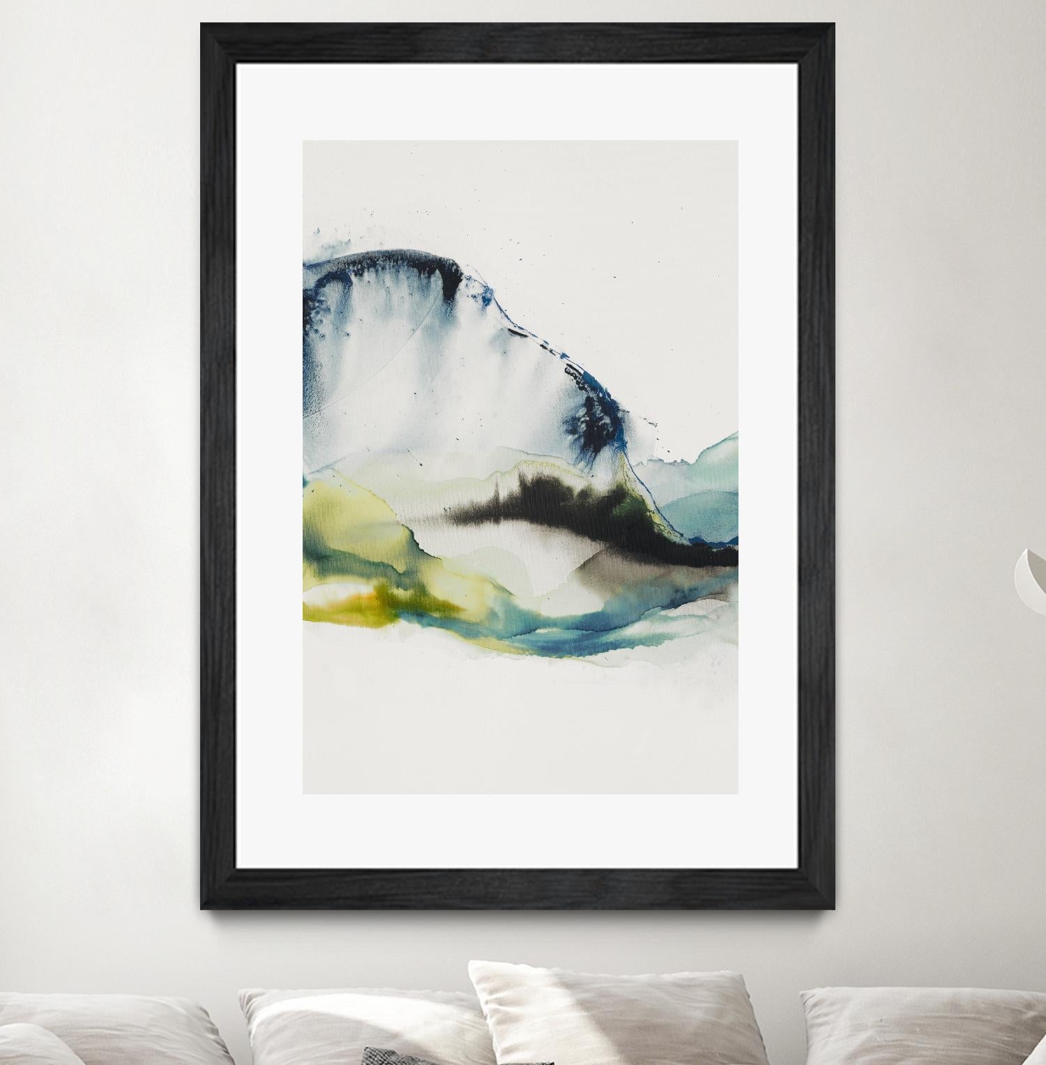 Abstract Terrain III by Sisa Jasper on GIANT ART - blue abstract