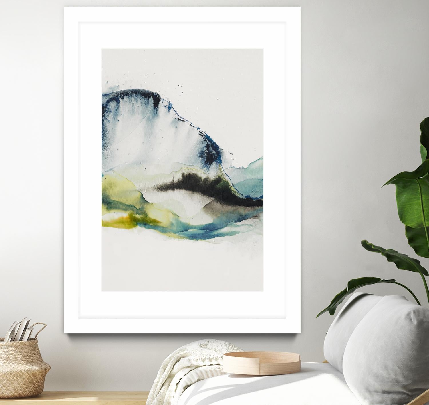 Abstract Terrain III by Sisa Jasper on GIANT ART - blue abstract