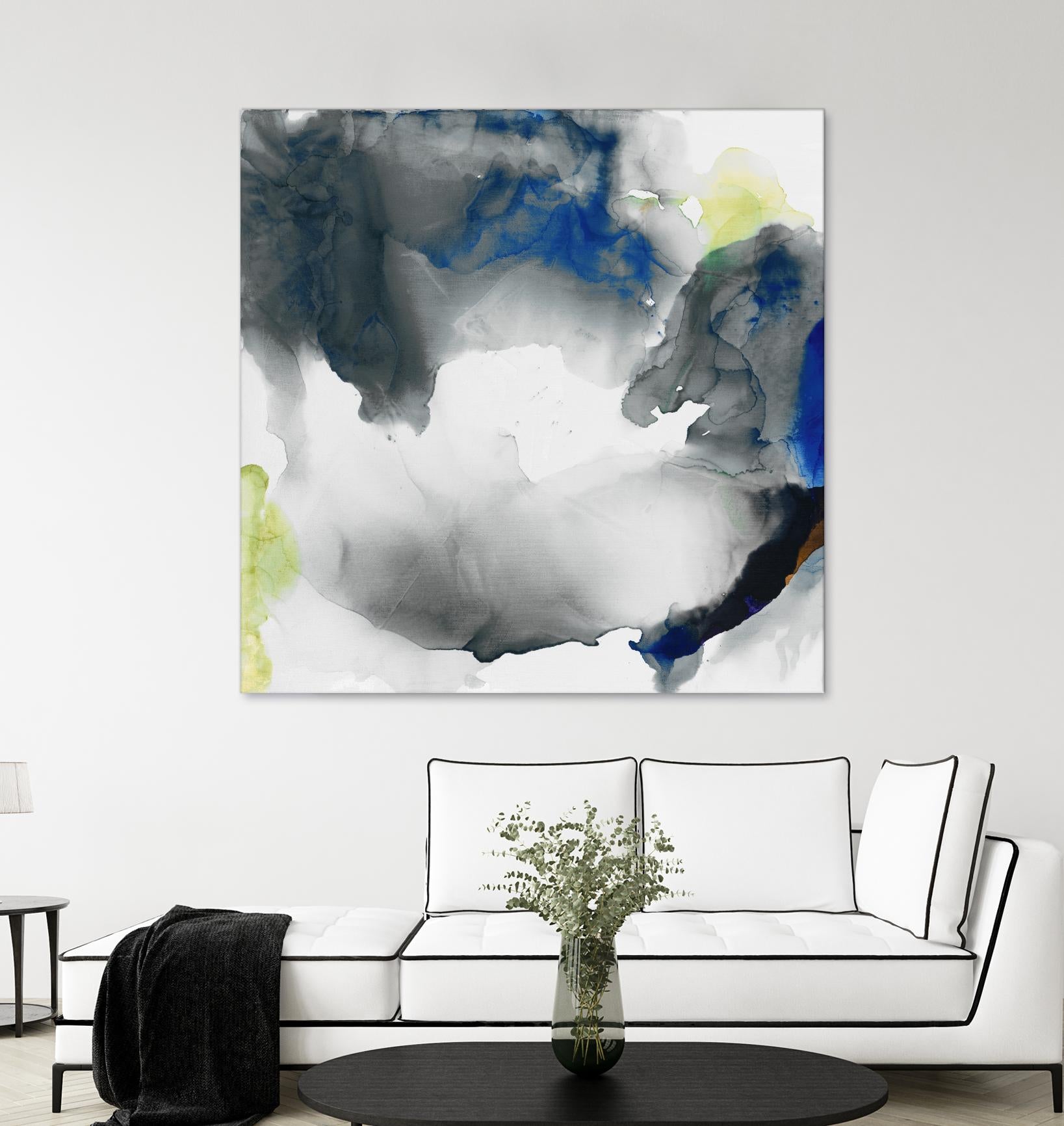 Ephemeral II by Sisa Jasper on GIANT ART - blue abstract