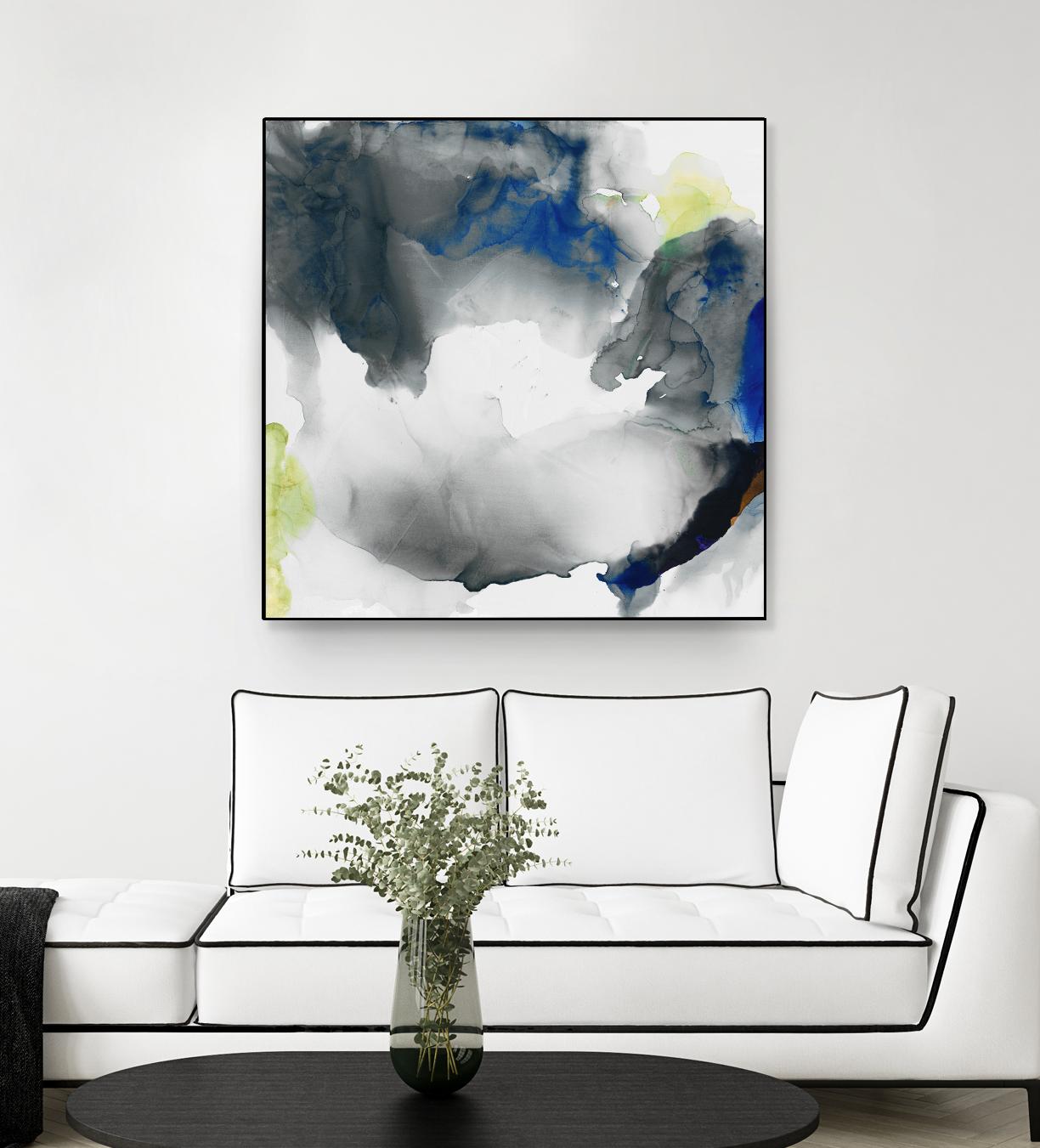 Ephemeral II by Sisa Jasper on GIANT ART - blue abstract