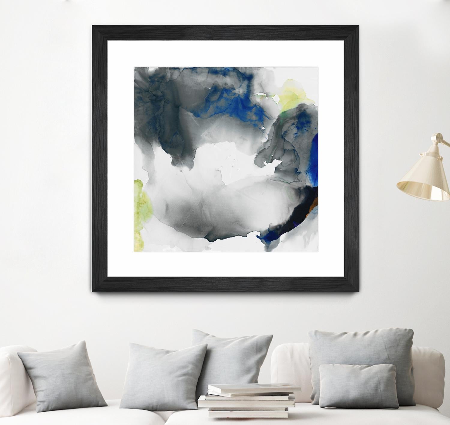 Ephemeral II by Sisa Jasper on GIANT ART - blue abstract