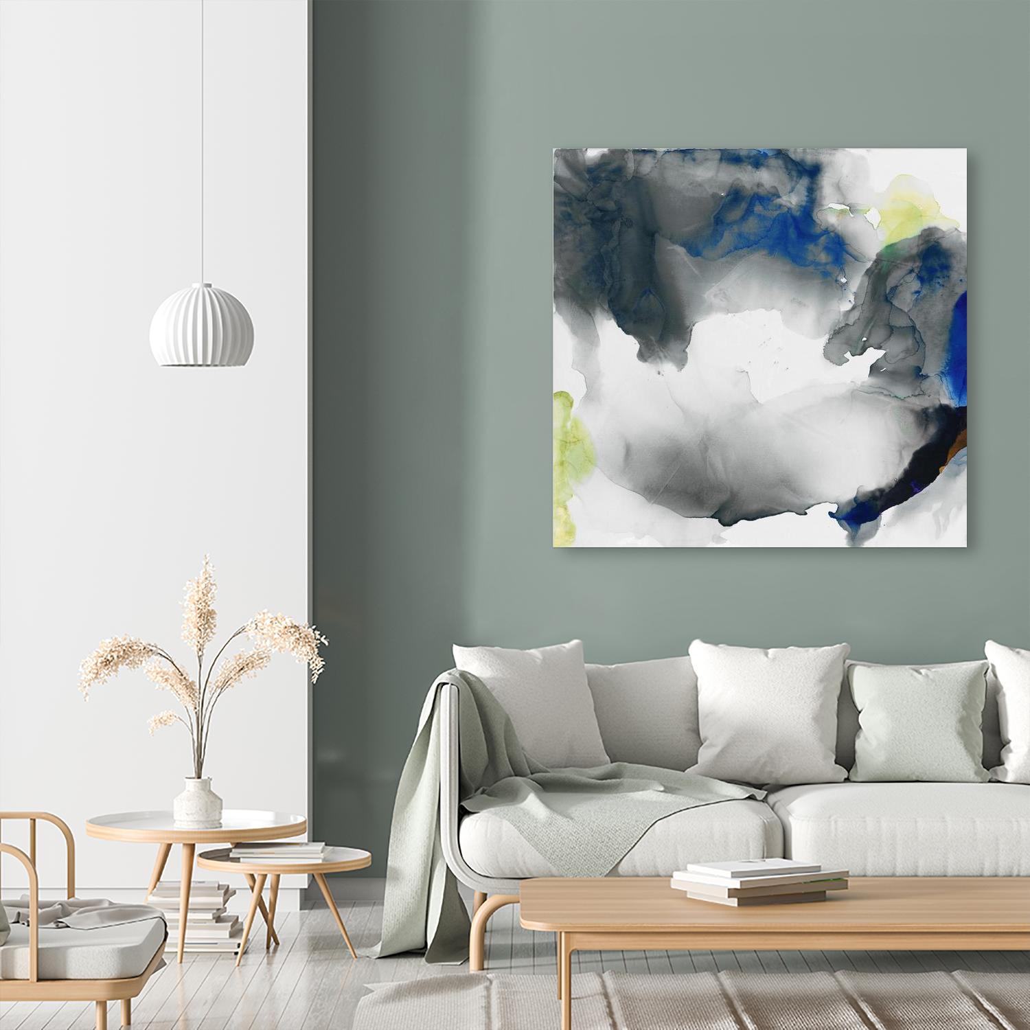 Ephemeral II by Sisa Jasper on GIANT ART - blue abstract